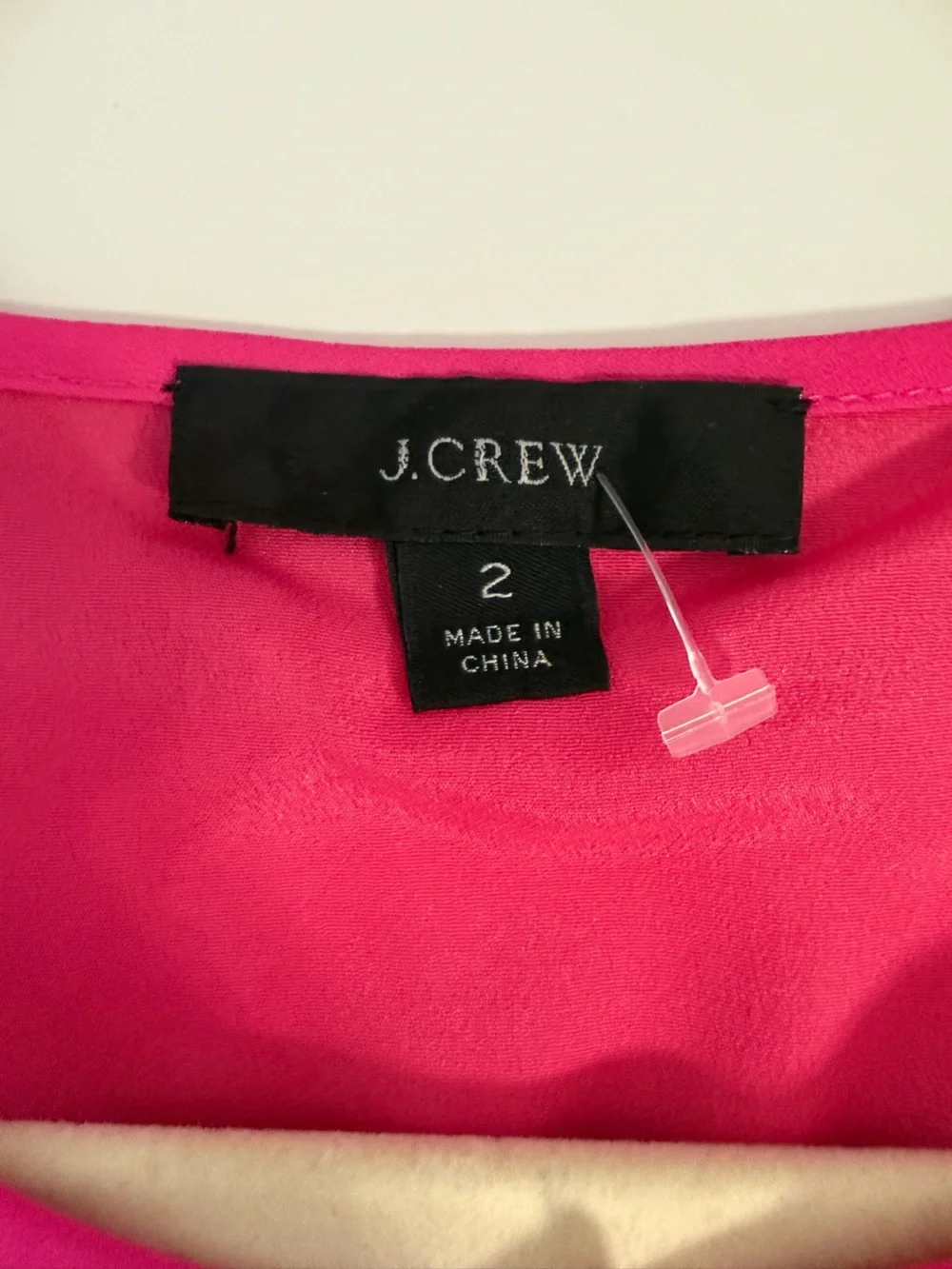 J Crew Tie Front Pleated Dress Pink Long Sleeve Button Front Style AK205 Size 2